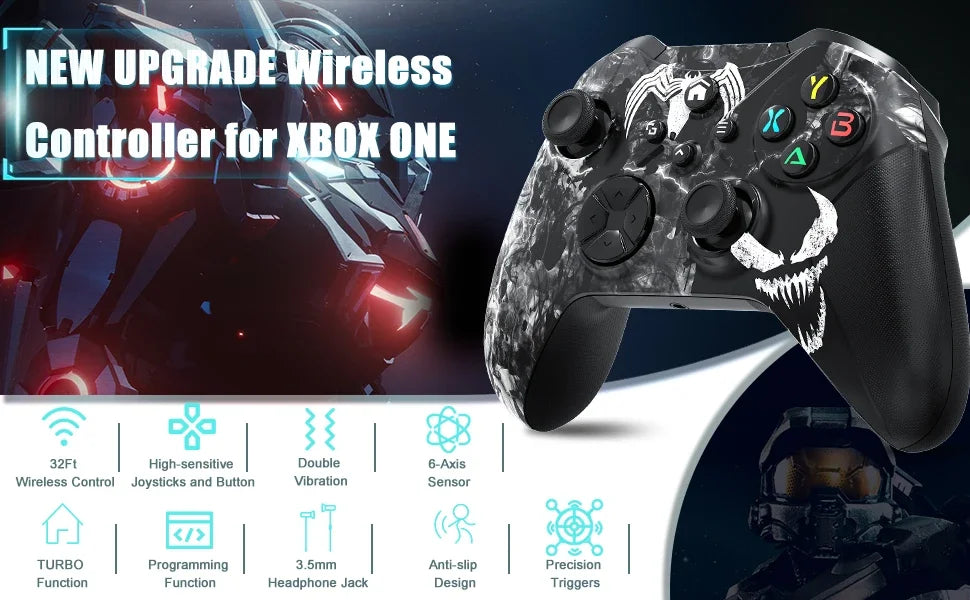 Gaming Gamepad For Xbox One Series X/S Pc With 6-Axis Gyro Sensor Dual Vibration Hall Effect Wireless Game Xbox Controller