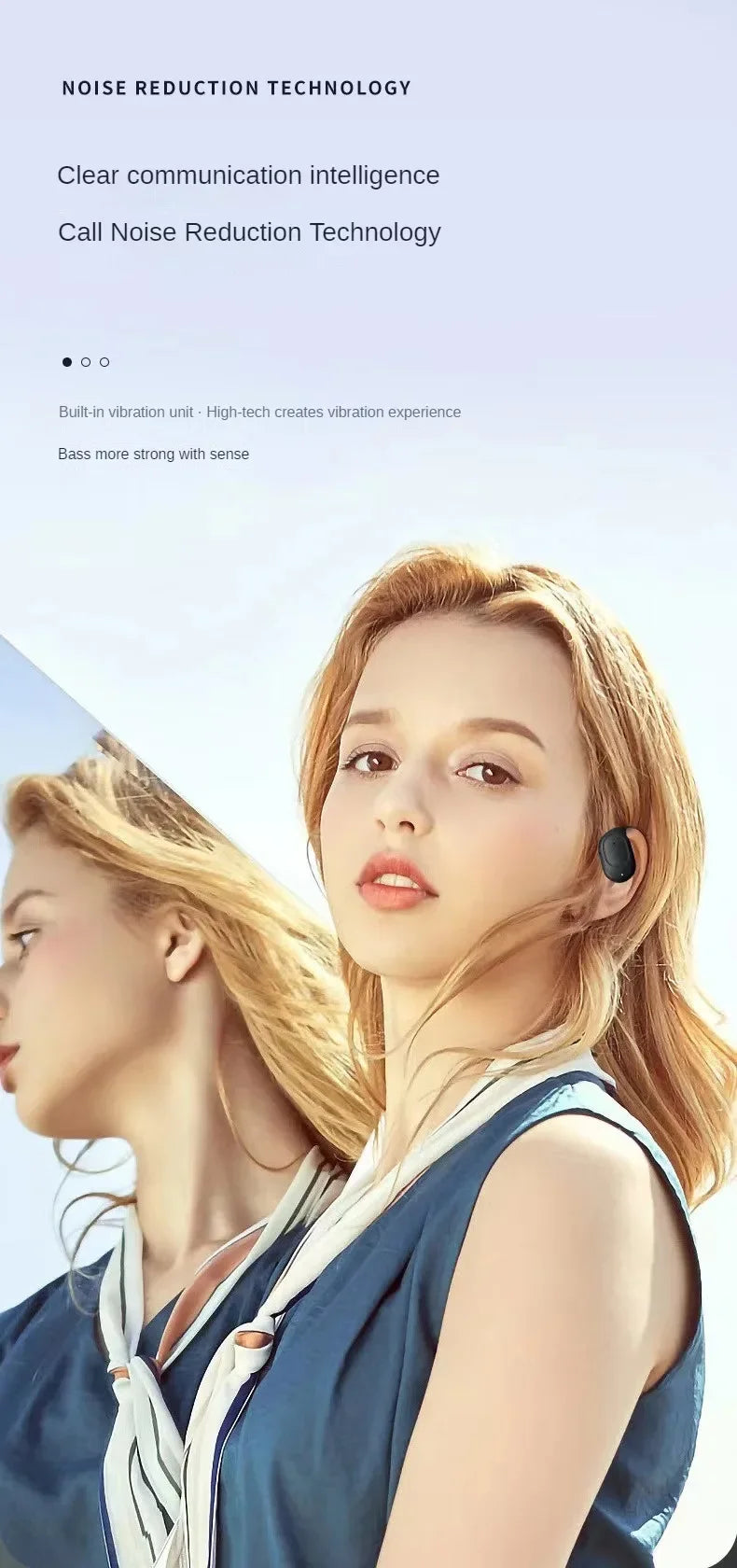 Wireless Bluetooth 5.4 Headphone Digital Display Single Earbud Ultra Long Standby Business Earphone HD Call Headset Outdoor