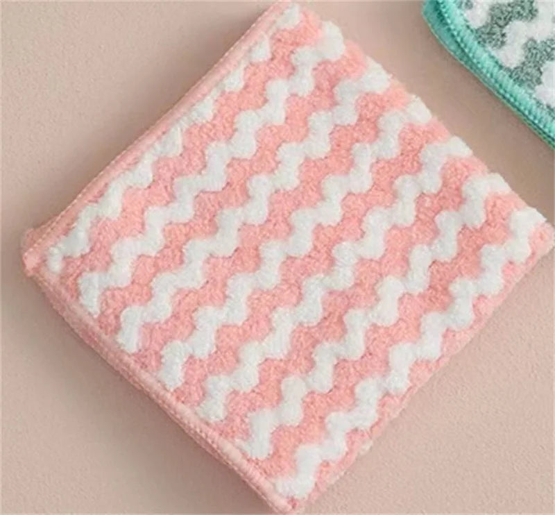 3/5 pieces of microfiber cloth and lazy person absorbent cleaning Kitchen towel cloth for washing dishes tablecloth