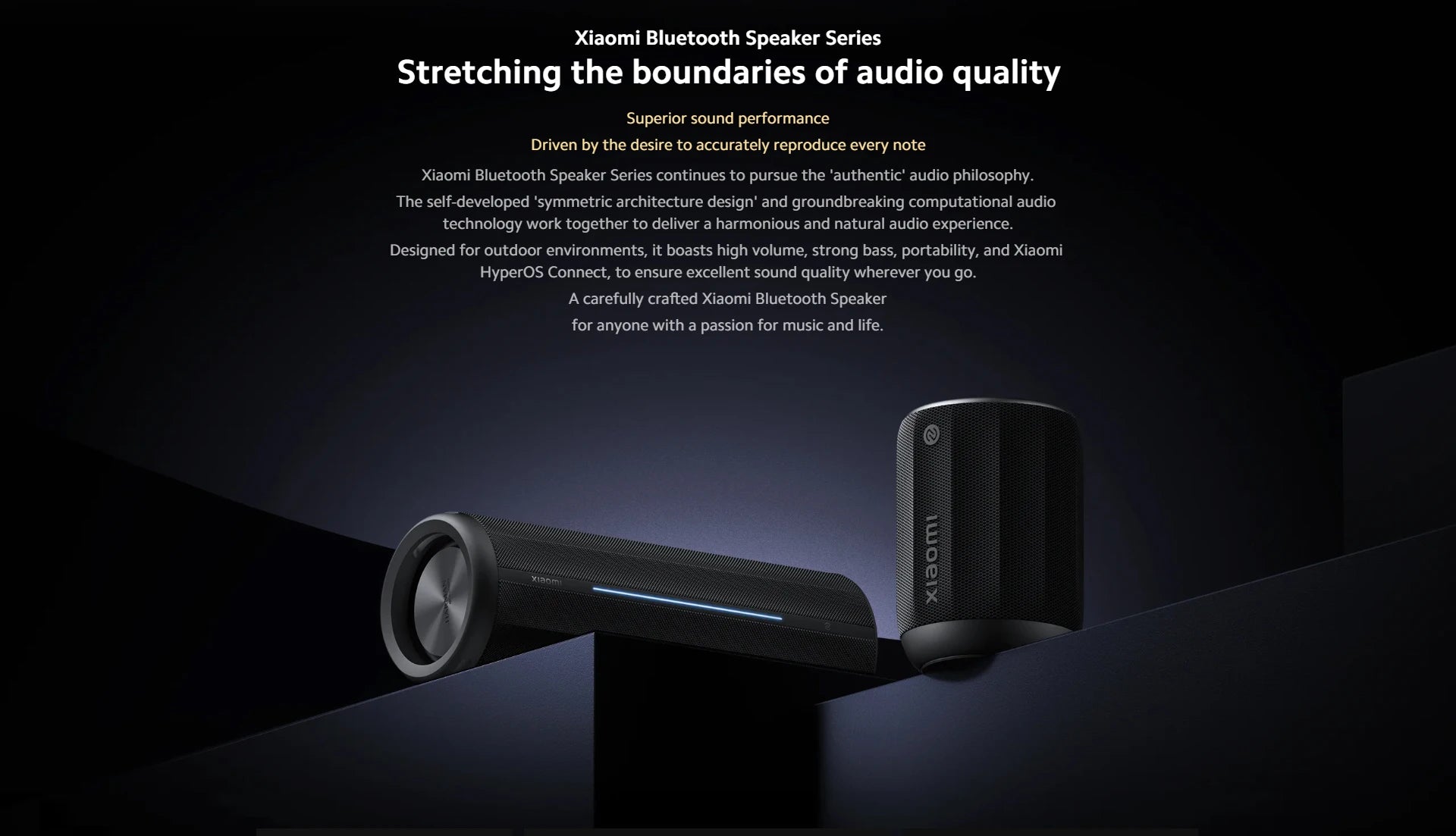 New Xiaomi Bluetooth Speaker Bluetooth 5.3 LHDC 5.0 HyperOS IP67 93dB 40W Battery life Outdoor Portable Sound Speaker