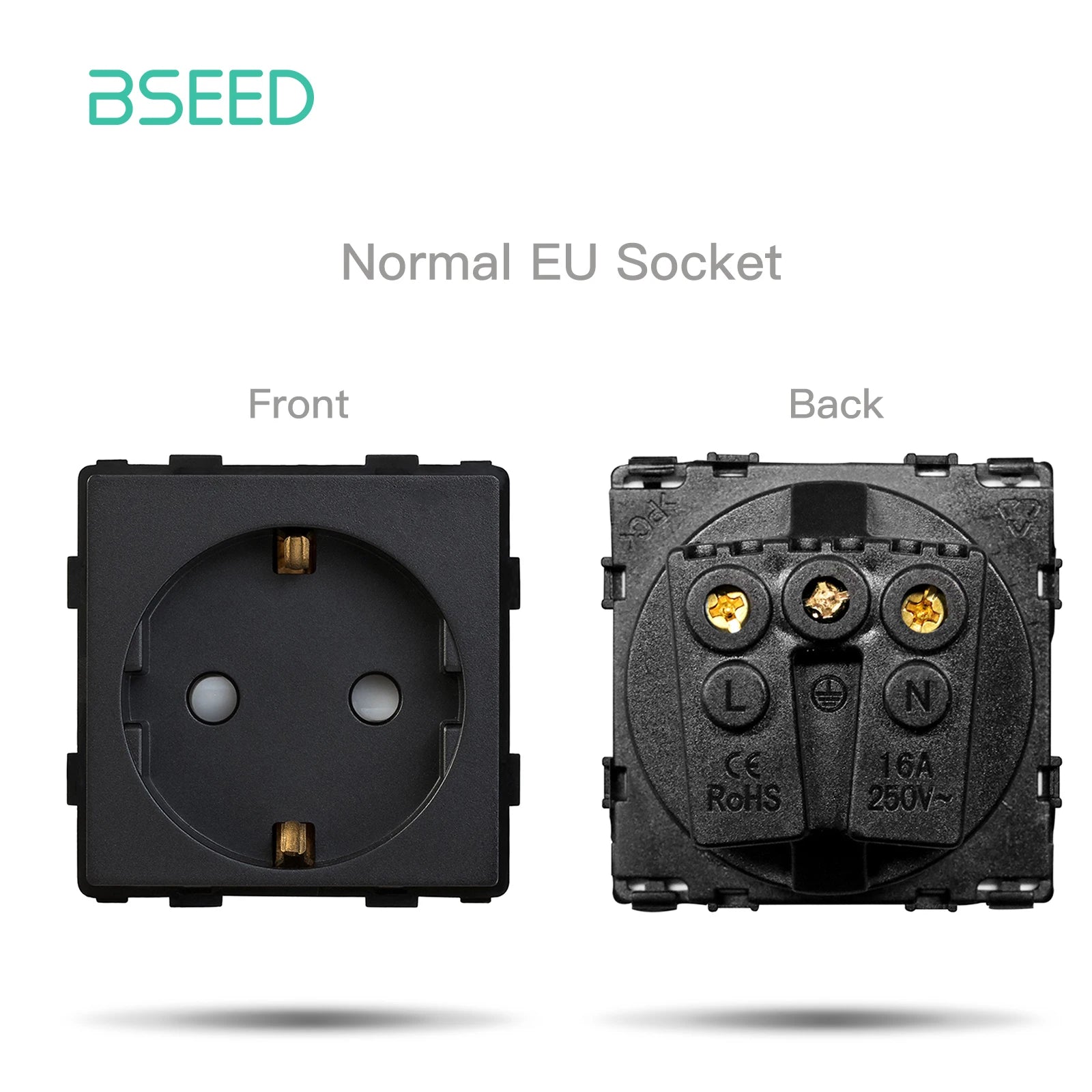 BSEED Wifi Roller Shutter Curtian Dimmer Touch Switches Glass Panel EU Socket Tuya Smart Plug Spare Parts DIY Free Combination