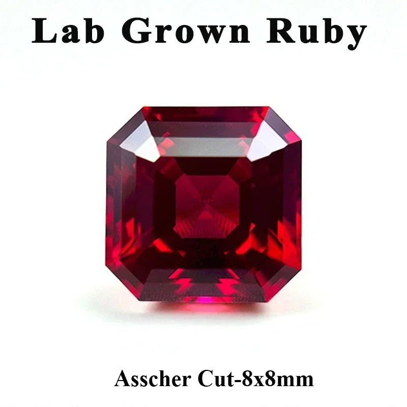 Top Lab Grown Ruby Oval Cut Pigeon Blood Red VVS1 Gemstone For Charms DIY Jewelry Making Selectable Certificate