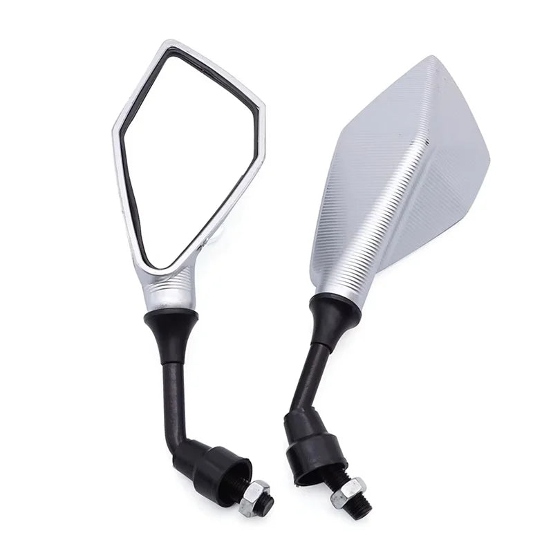 Motorcycle Mirrors Red M10 ABS Motorcycle Rearview Mirrors Scooter E-Bike ATV Dirt Bike Rear View Mirrors HD Side Mirror