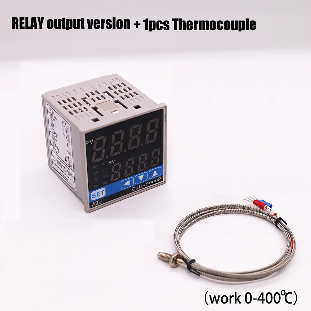 Digital programmable temperature curve thermostat Temperature and timer 2 in 1 ramp soak pid temperature controller