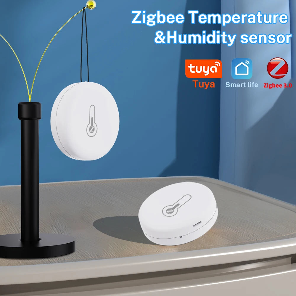 Smart Zigbee 3.0 Temperature Humidity Sensor App Remote Control Thermometer Monitor Works With EWelink Zigbee2Mqtt ZHA Alexa