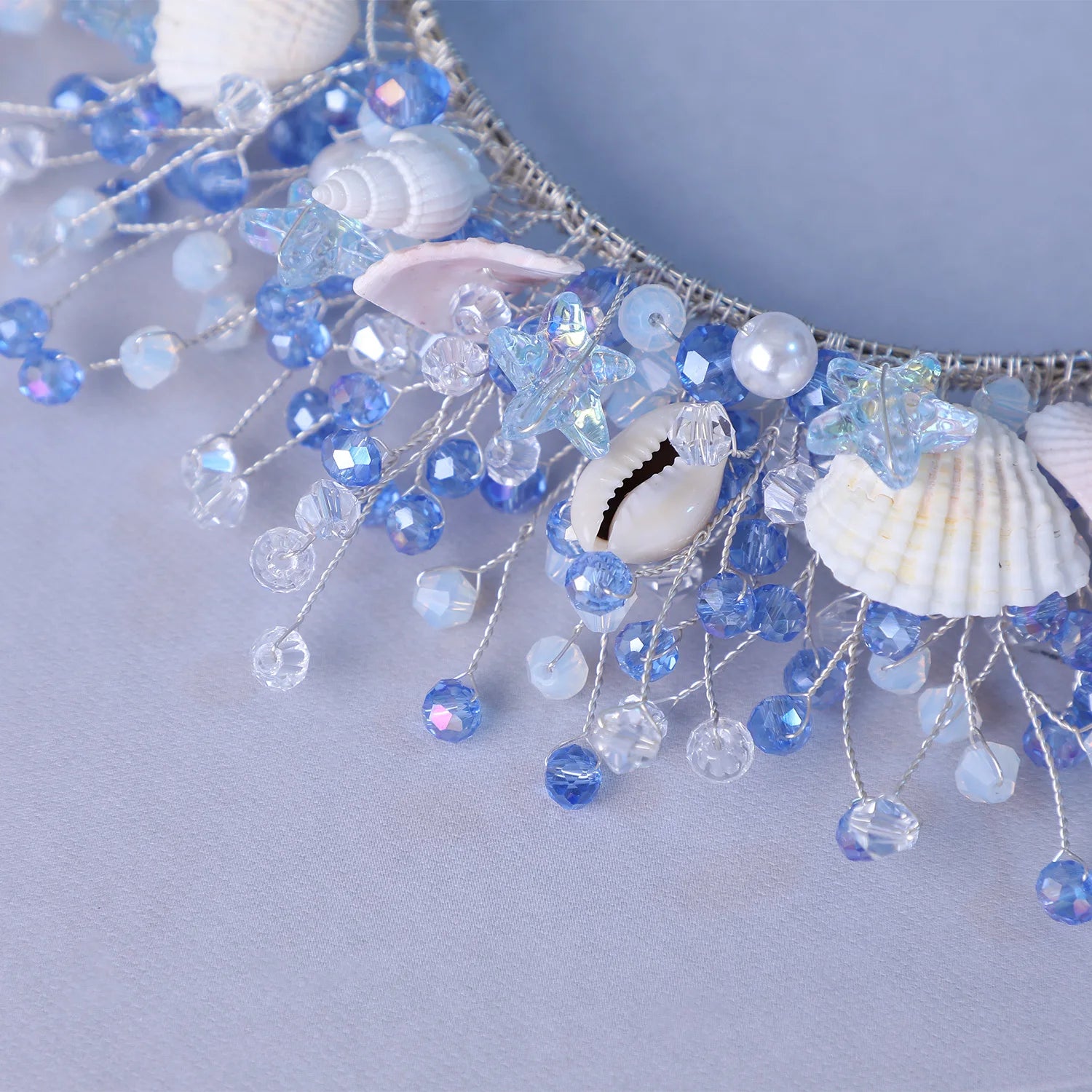 Luxury Handmade Shell Conch Beads Headbands For Women Bride Wedding Hair Accessories Hairbands Vacation