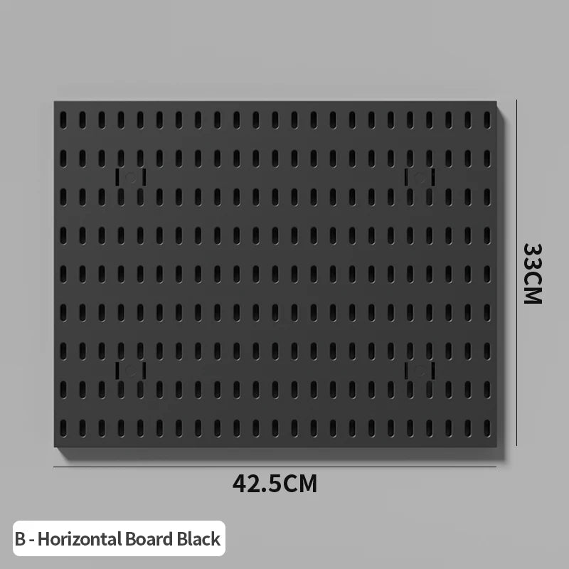 Office Desktop Storage Pegboard: Height-Adjustable Vertical Storage Rack (For Stationery Storage And Decorative Figurine Display