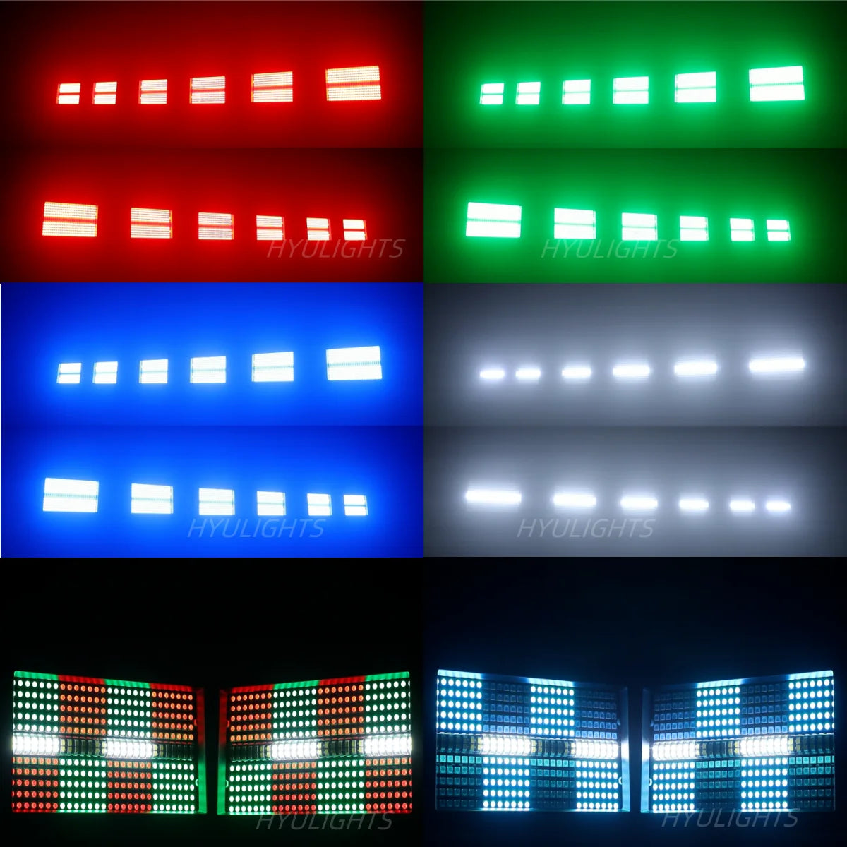 60W Mni LED Strobe RGBW 4in1 8 Zone White 8000K DMX Super Bright  Dj Wash Bar Strobe Stage Lighting Effects
