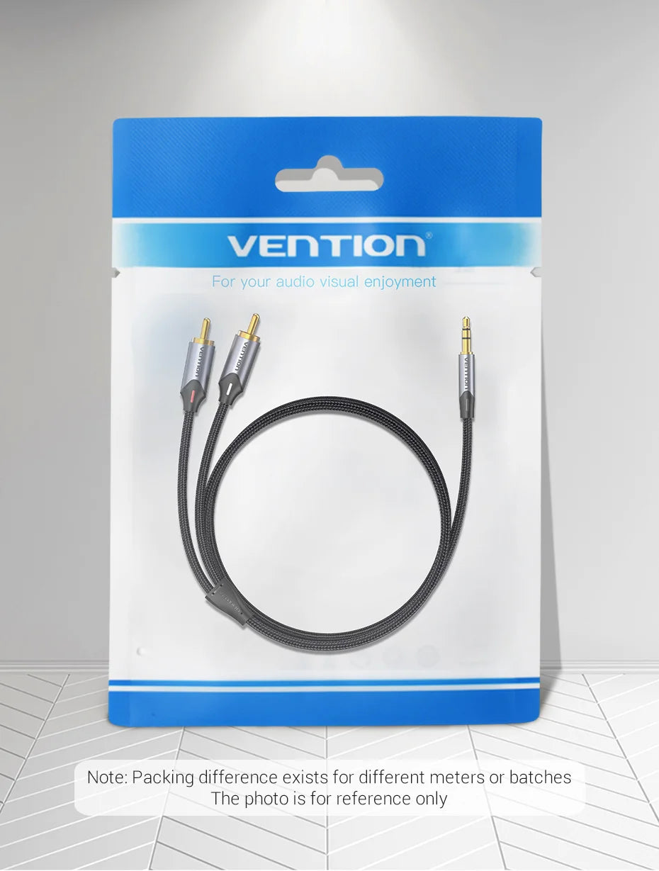 Vention RCA Cable HiFi Stereo 3.5mm Jack to 2RCA  Audio Cable AUX RCA 3.5 Y Splitter for Amplifiers Audio Home Theater Cable RCA
