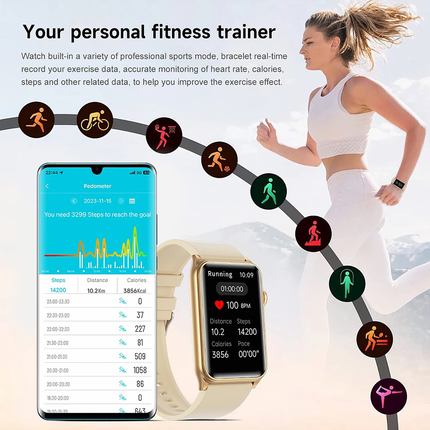 2025New Medical grade Smart Watch For Xiaomi Women Health Blood sugar Blood oxygen Blood pressure Monitoring Men Sport Watches