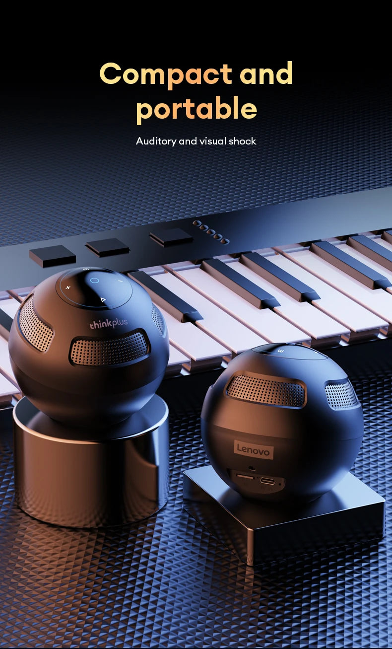 Lenovo TS5 Speakers Wireless Bluetooth 5.3 Outdoor Loudspeaker Loudspeaker Portable Subwoofer Surround Sound Player Home Theater