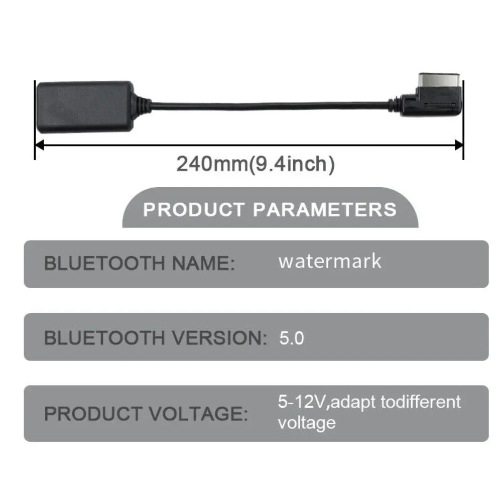 1/2PCS Bluetooth Audio Cable For Audi AMI Multimedia Q5 A5 A7 R7 S5Q7 A6LA8LA4LAMI Audio Cable Adapter Automotive Accessories