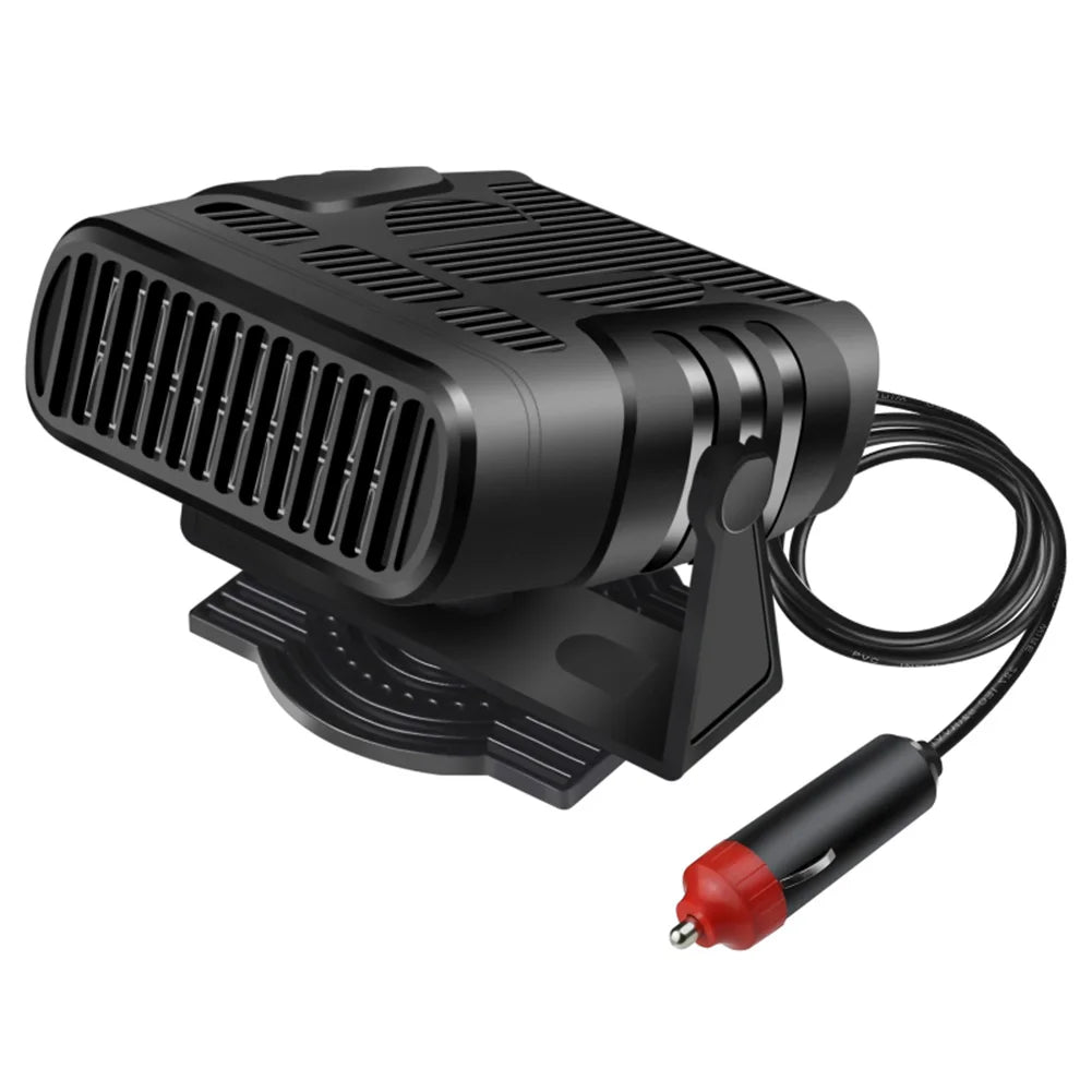 NEW 12V/24V Portable Car Heater Car Heater Fan 2IN1 Cooling Heating Auto Windshield Defroster Car Anti-Fog Heater Dryer 360°