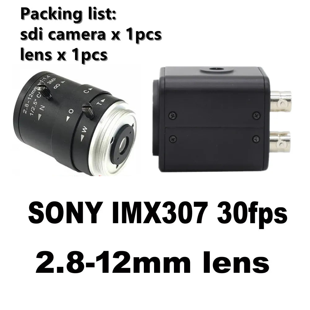 CCTV Industrial Live 3G-SDI 1/2 2.0MP 1080P 1080i 60fps/50fps 30fps Lens 2.8-12mm Security Box SDI Camera Medical Live Concert