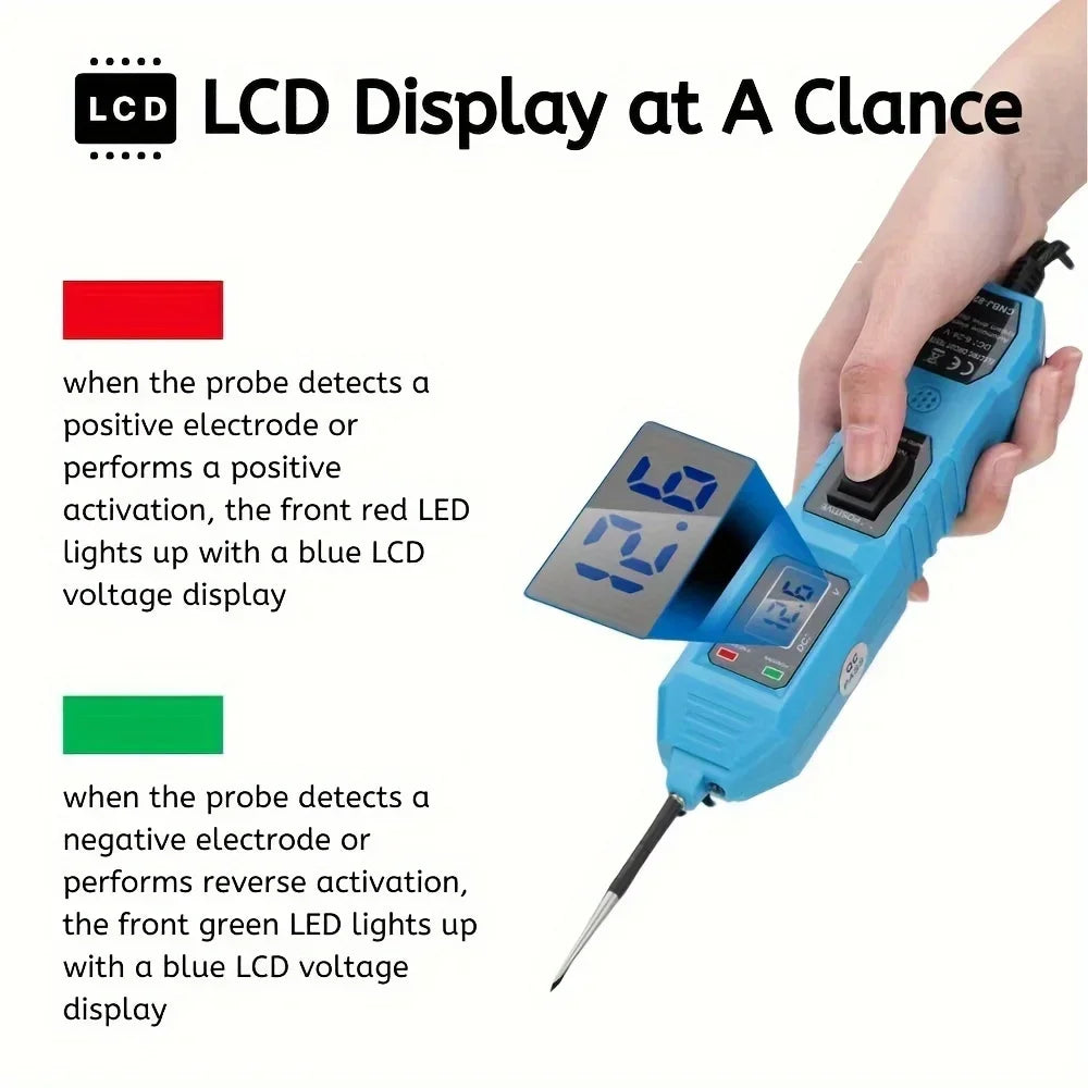 Smart Car Circuit Tester 823, with Led Voltage Display - USB Powered, Compatible with 3.5-36V Dc Vehicles