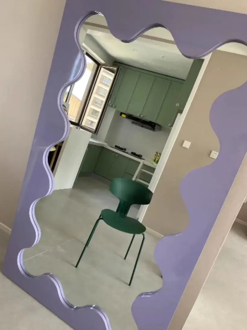 Full body makeup mirrors Room decoration full body photo floor mirror against the wall girls bedroom girls full-length mirror