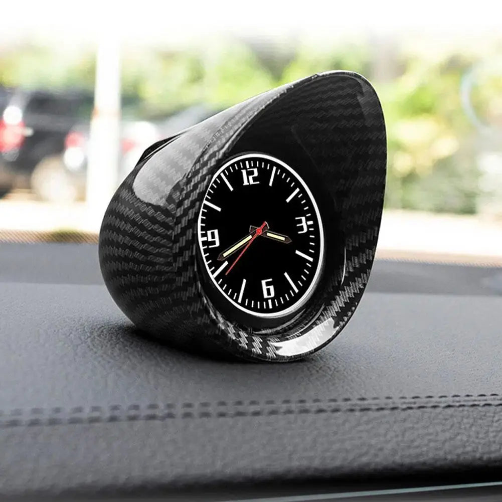Car Clock Luminous Mini Automobiles Internal Stick-On Digital Watch Mechanics Quartz Clocks Auto Ornament
