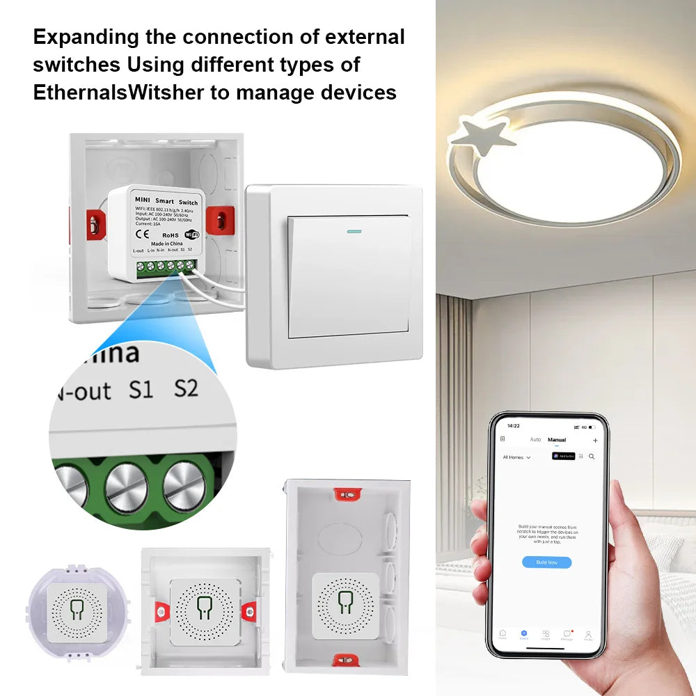 cozylife Smart WiFi mini Control Switch / remote switch /timing APP control  for Smart Home Automation