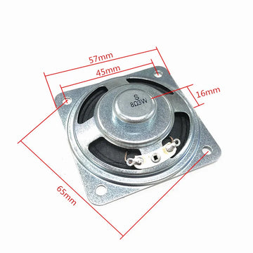 Square 2.25 Inch Audio Sound Speaker 8 Ohm 3W 57mm Full Range Speaker Edge Amplifier Home Loudspeaker DIY Keyboard Horn Toy