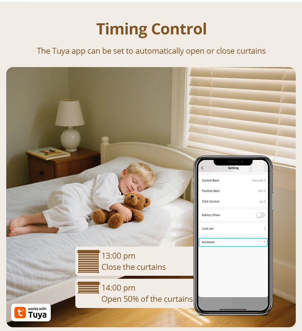 Zemismart Zigbee Electric Roller Blinds Motor for 17 25 28mm Tube Battery Powered Smart Curtain Engine Work with Tuya Smart App