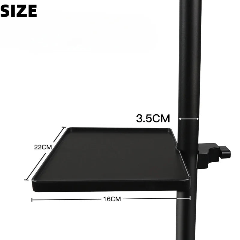 Miwayer Universal Mic Stand Clip Holder | Soundcard Tray + Tripod Bracket for Podcast/Studio Accessories【Live Stream Essential】