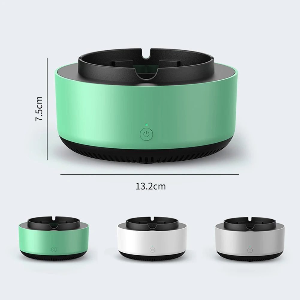 2-in-1 Anti-smoke Ashtray Air Purifier Low Noise Filtering Second-Hand Smoke Airs Freshener Cigarettes Remove Airs Odor Ashtrays
