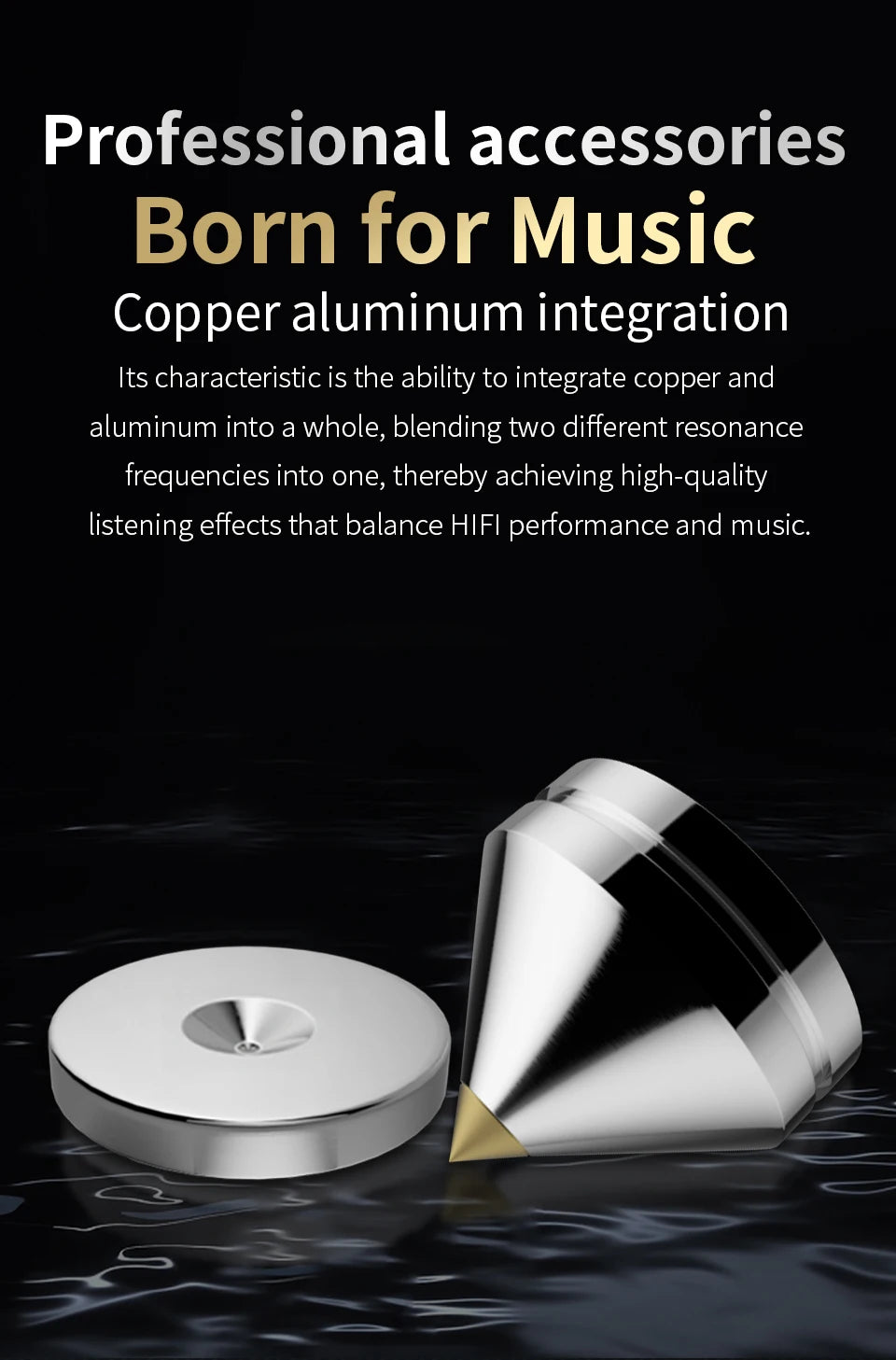4Sets Speakers Stand Feet Foot Pad Aluminium Alloy Metal Spikes Cone Floor Foot Nail Speaker Noise Nial
