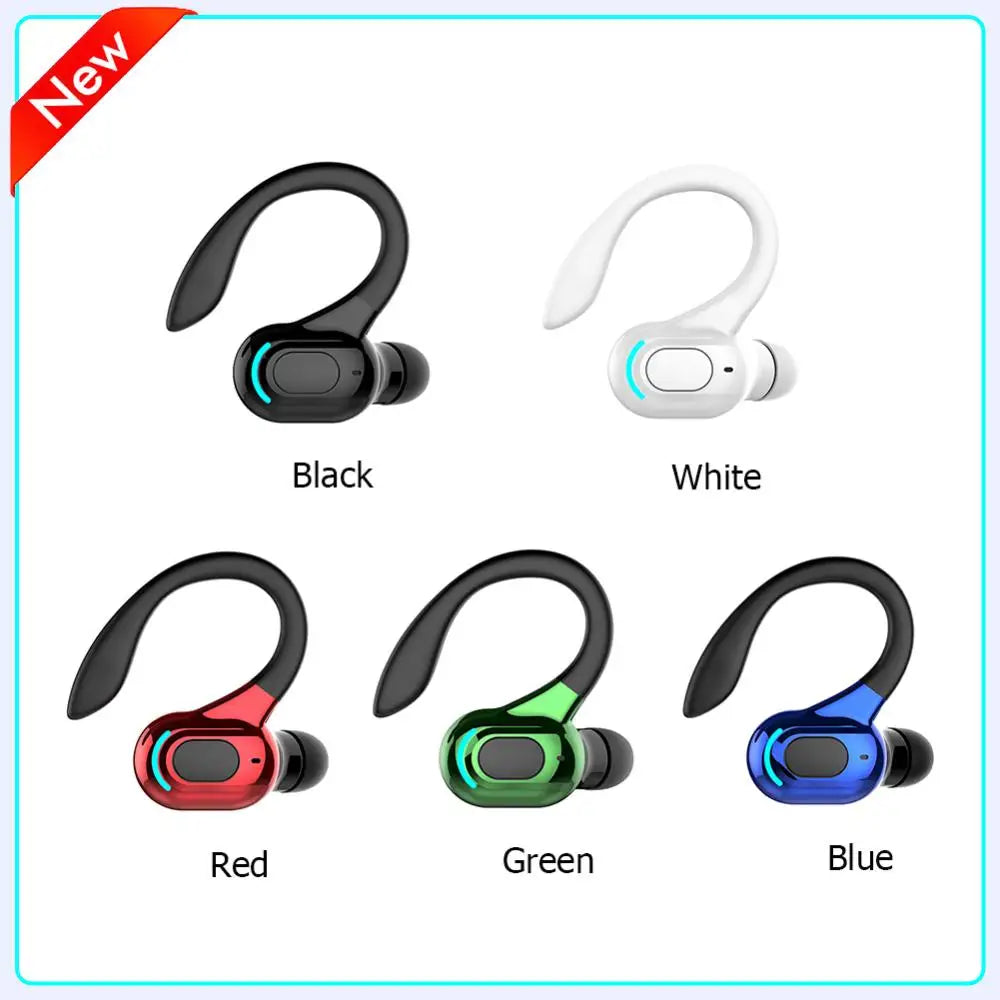 M-F8 Bluetooth 5.2 Wireless Earphone Ear Hook Mini Business Headphone HIFI Bass Noise Cancelling Sports Gaming Earbuds Headset