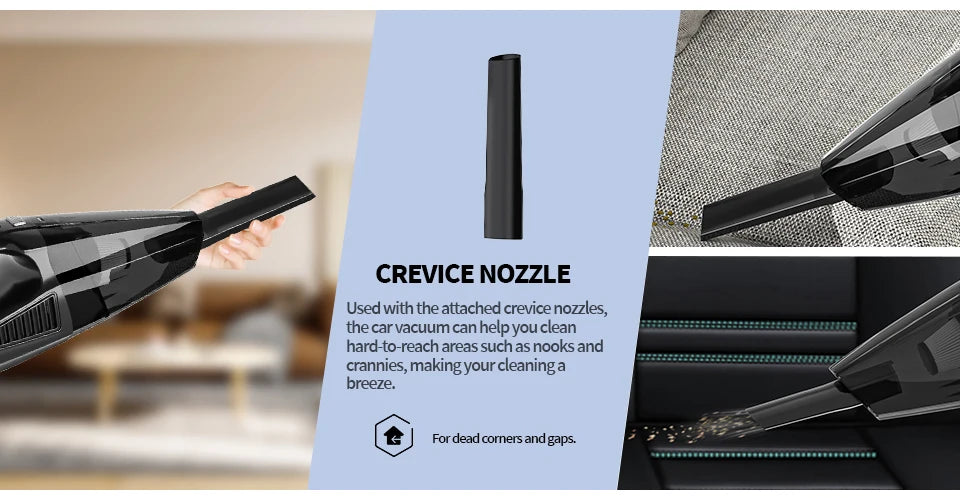 Portable Wireless Vacuum Cleaners Powerful Rechargeable Suction Cordless Handheld Vacuum Cleaner Car Electronic Accessories