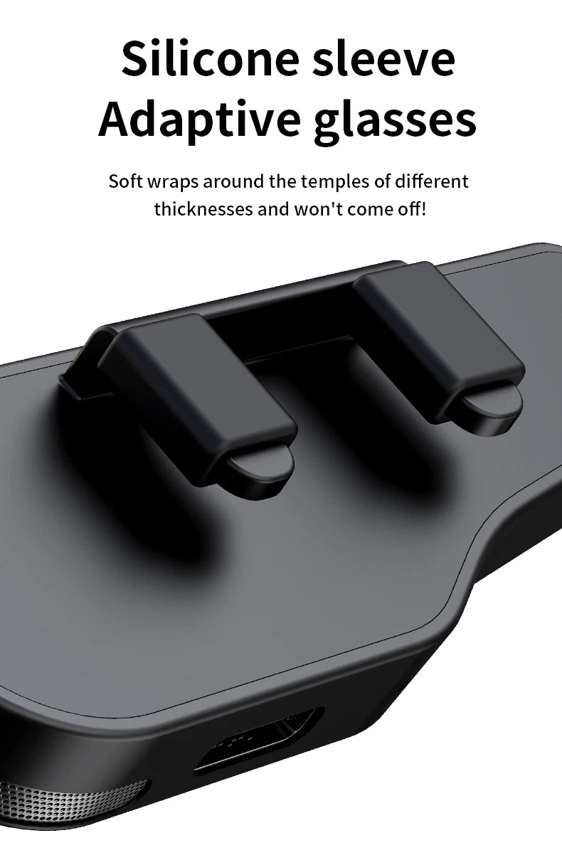 Wireless Headphones for External Glasses Headphones Bluetooth 5.3 Stereo Headset Noise Reduce Handsfree Call Touch Headset