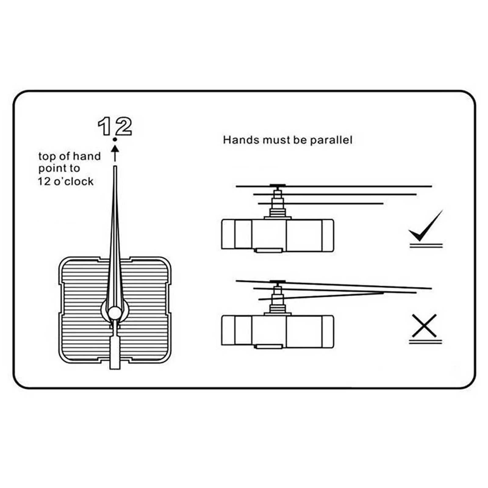 Wall Clock Mechanism Silent Quartz Movement Machine Wall Hands Silent Sweeping Second Movement with Pointer DIY, Repair Tools