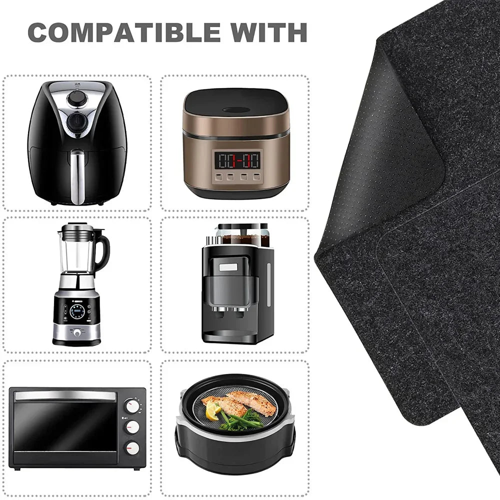 Air fryer heat resistant mats Felt mats Coffee machine mats Table top oven protectors Kitchen utensils placemats coffee tables