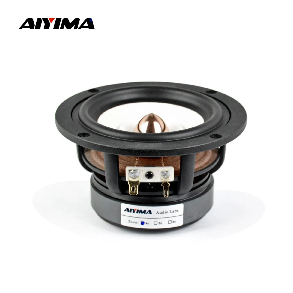 AIYIMA 1Pcs 4 Inch Full Range Speaker 4 8 Ohm 30W HIFI Treble Mediant Bass Loudspeaker Desktop Bookshelf Audio Sound Speaker DIY