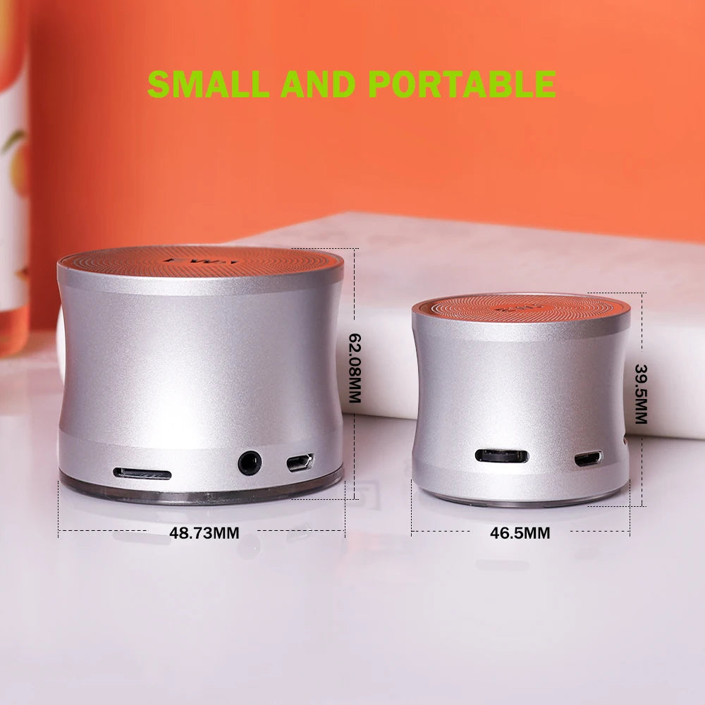 EWA A109Mini Bluetooth Speaker Super Booming Bass Distortion-Free At Maximum Volume Extremely Compact Size Ultra-Portable