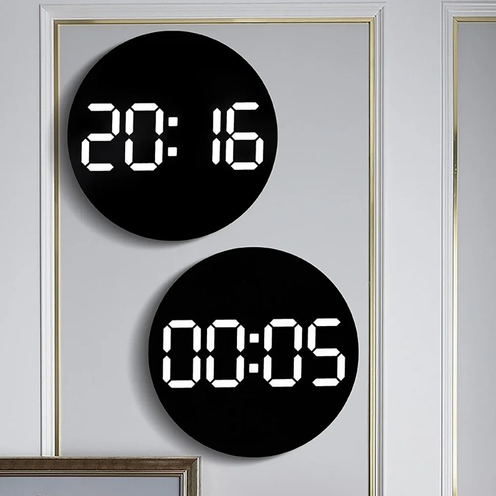 Digital Wall Clocks Large Screen With Timing Countdown Function Clocks For Home Bedroom Living Room Office Home Decoration