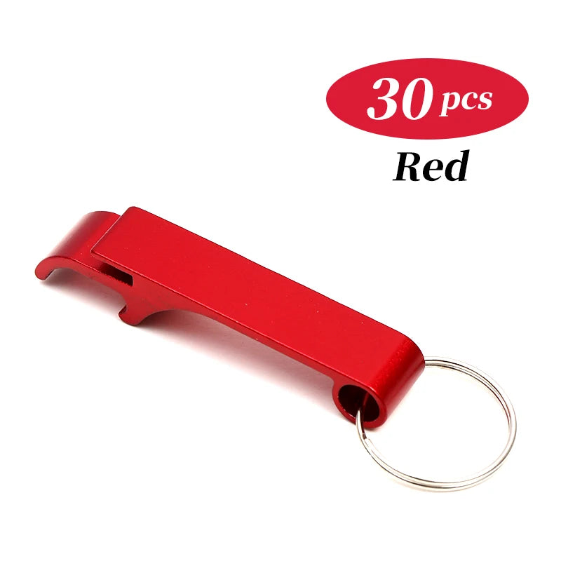 10-100PCS Custom Keychain Personalized Bottle Opener Customized Key Ring Mini Beer Can Kitchen Bar Tools Accessories Gift