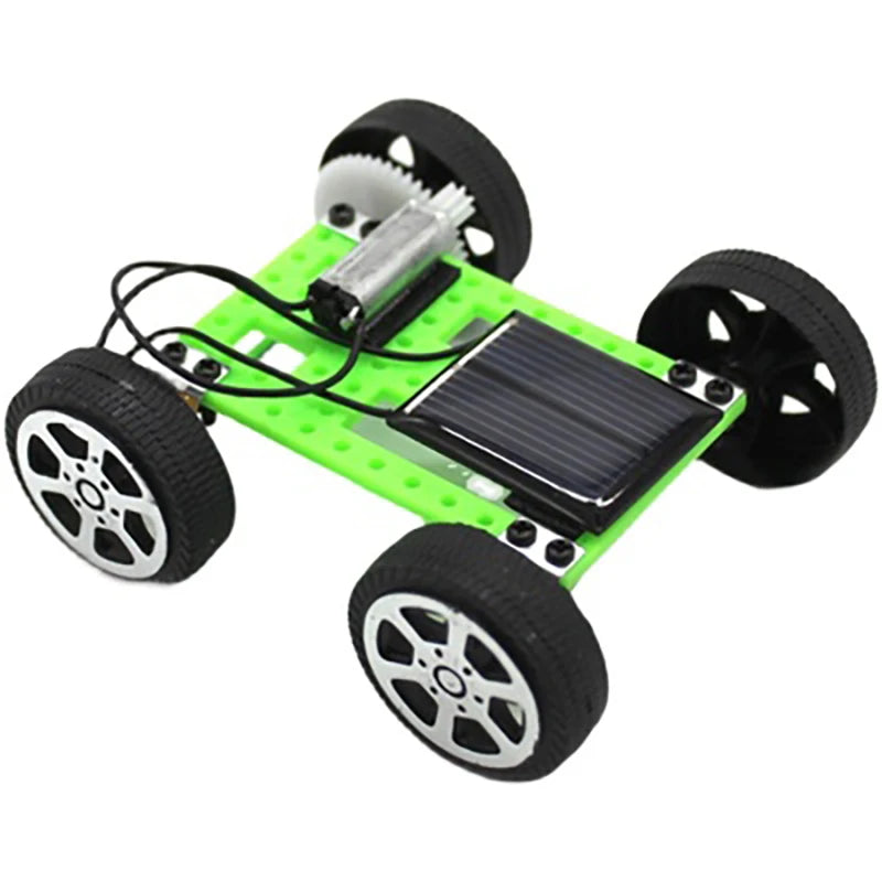 DIY Solar Car Mini Powered Car Kit Children's Gadgets Hobby Fun Children's Robot Car Assemble Kit Gift