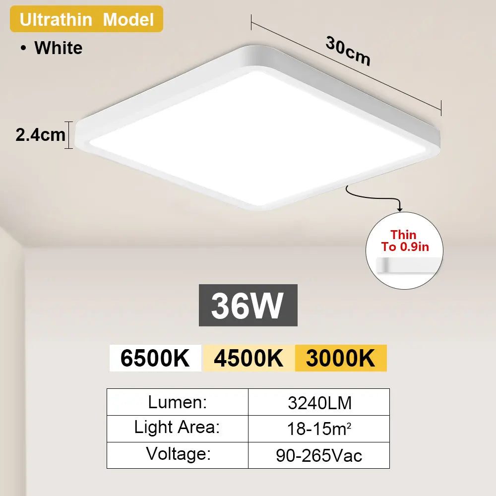 Modern LED Ceiling Light Smart Tuya App Alexa Voice Remote Control Panel Indoor Lamp For Home Bedroom Living Room Kitchen Lustre