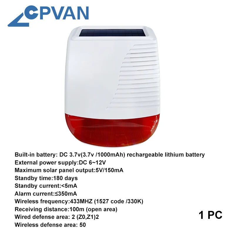 CPVAN Tuya smart Home Alarm System Wireless WiFi 4G 7 inch panel for Home burglar Security Protection Alarm Kit DIY Accessories