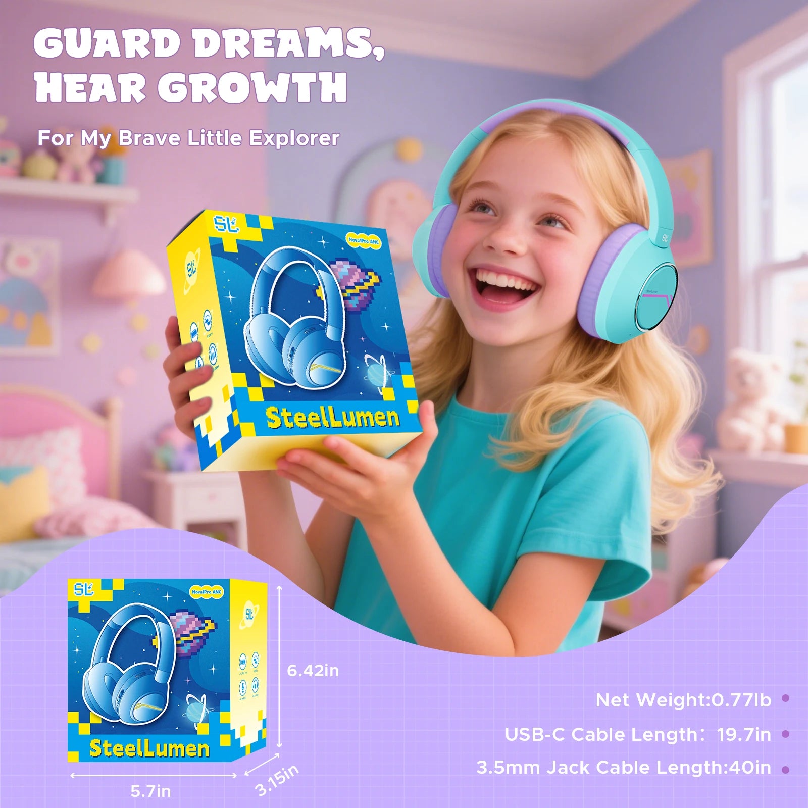 Wireless Bluetooth Kids Headphones