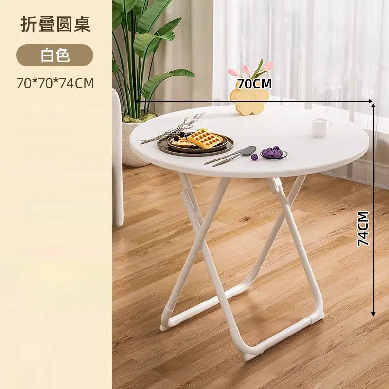 Folding Dining Table Household Small Apartment Eating Square Table Balcony Portable Dining Table Simple