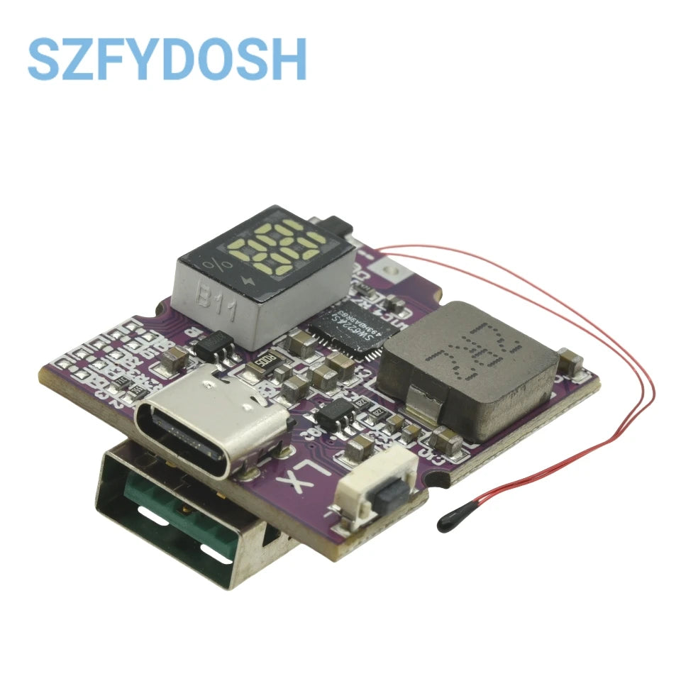 22.5W Power Bank Bidirectional Fast Charging Mobile Power Bank Module for Lithium Battery Charger Board Supports QC4+