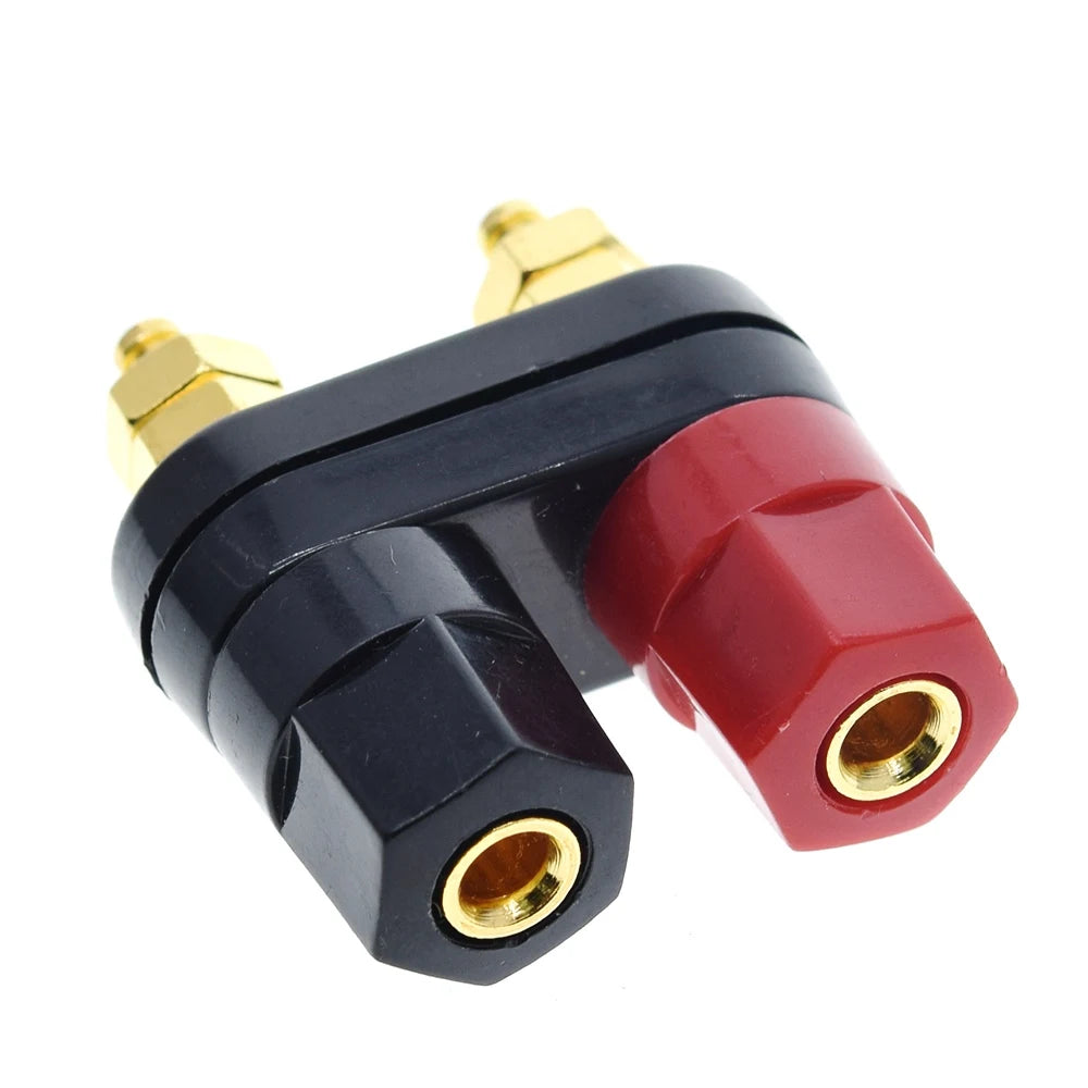 1/2/5pcs Banana plugs Couple Red Black Connector Amplifiers Binding Post Banana Speaker Plug Jack