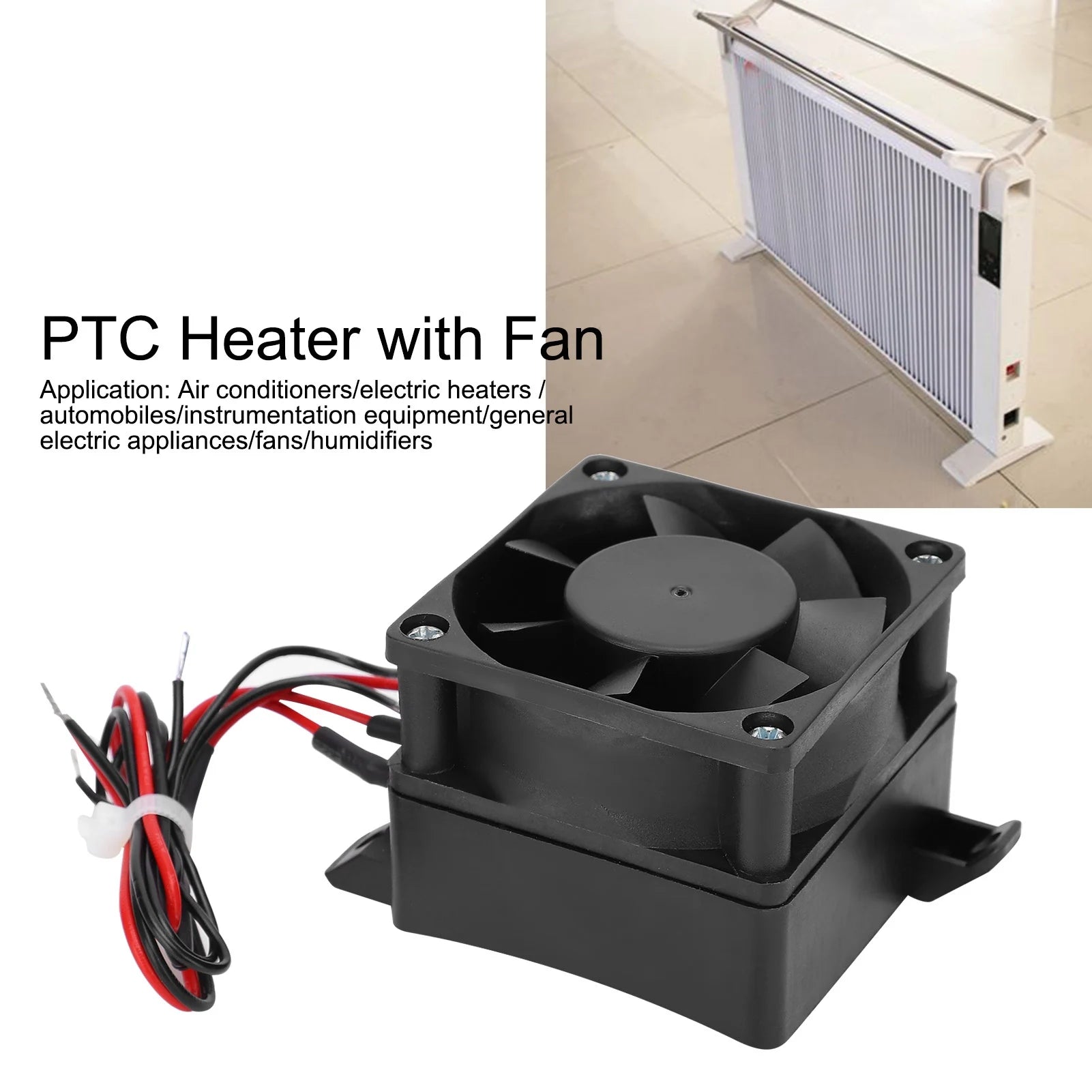 220V 300W PTC Heater with Fan Electric Ceramic Thermostatic PTC  Heater Heating Heater Electric Ceramic Heater PTC  Heater