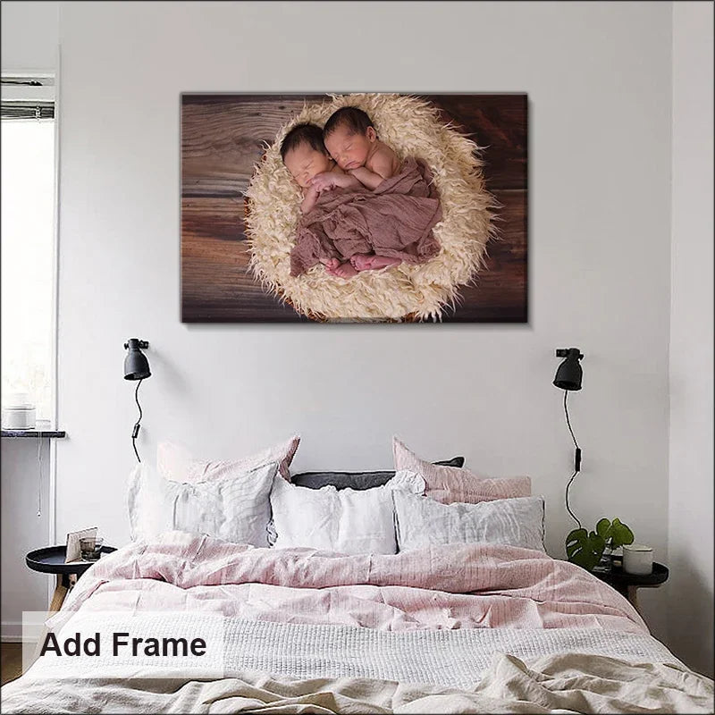 Custom Photos Wall Art with Your Photos Decor Paintings Personalised Gifts Custom Posters Canvas Prints in Any Size Wood Frame