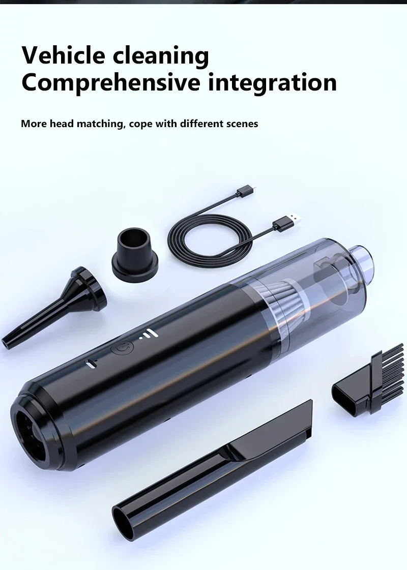 2025 New Wireless Car Vacuum Cleaner, 4-in-1 Handheld Portable Blower Wet&Dry Strong Suction for Home Car Cleaning Accessories