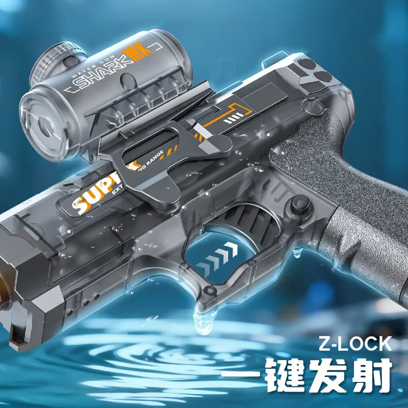 Outdoor summer hot toys, electric high-pressure water gun, beach, swimming pool, garden, wrestling game, automatic charge, gifts