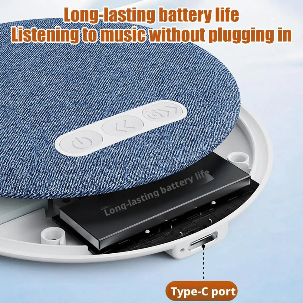 Bluetooth Pillow Speaker for Sleeping, Ultra-Thin Under Pillow Sound Machine with White Noise HiFi Stereo Audio Sleeping Aid