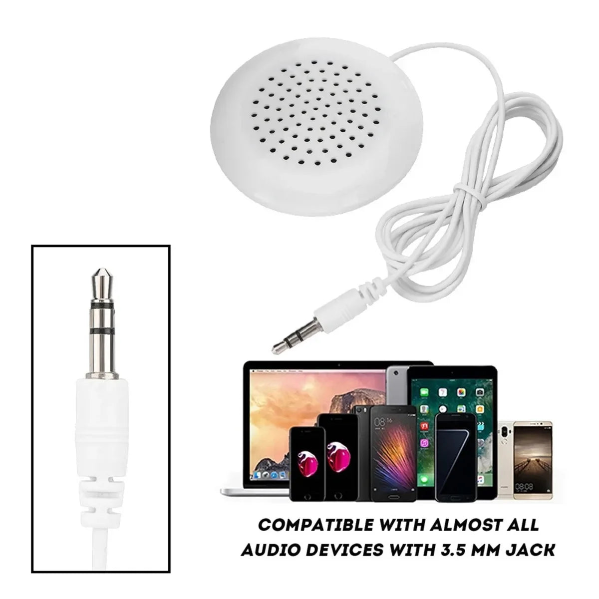 New DIY Pillow Speaker 3.5mm Mini Stereo Speaker For MP3 MP4 CD Music Player Mobile Phone Tablet PC Laptop For IPad Sleeping