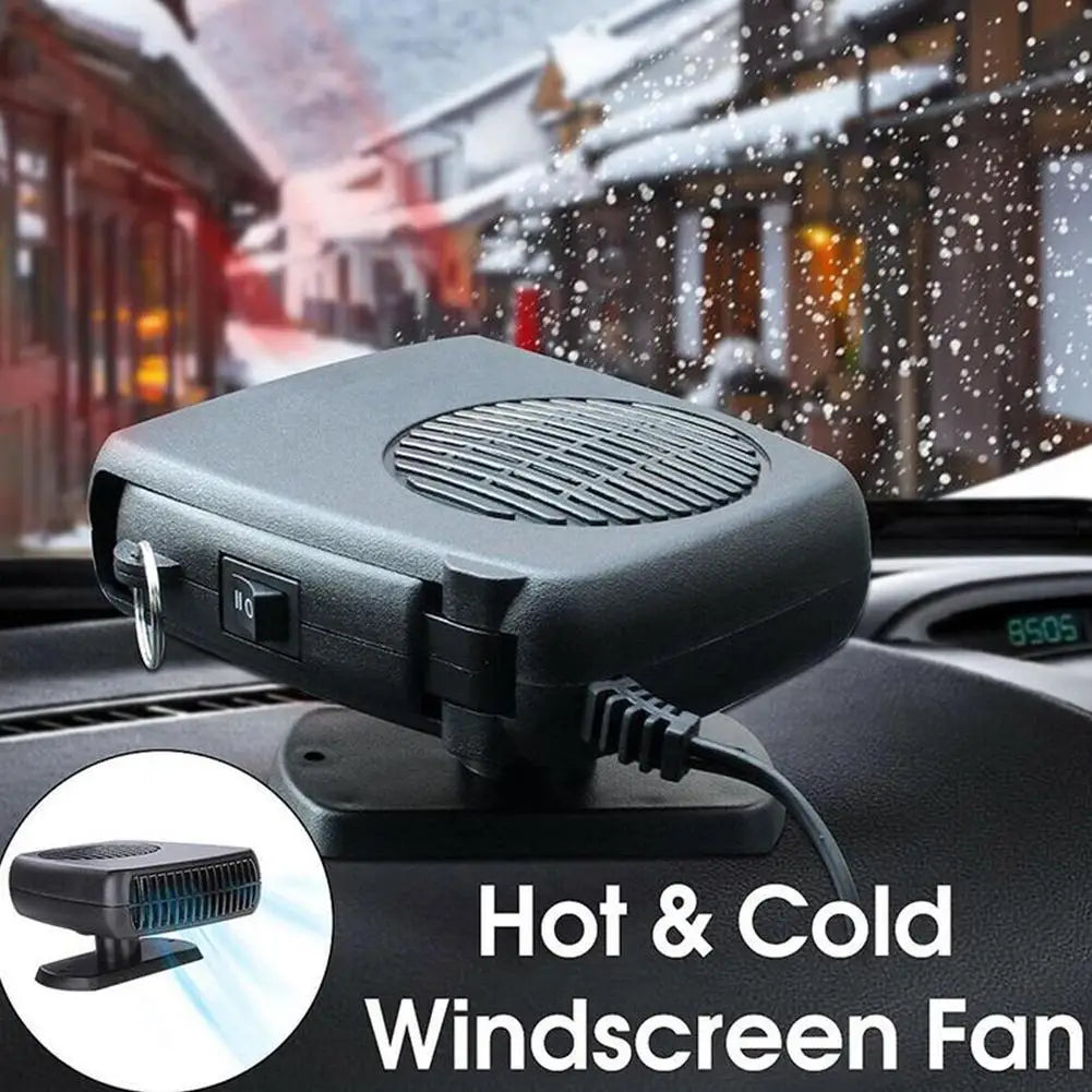 Car Heater 12/24V 150W Dryer 2 in 1 Electric Heater Cooling Fan Air Windshield Defogging Defrost Defogger Defroster Accessories